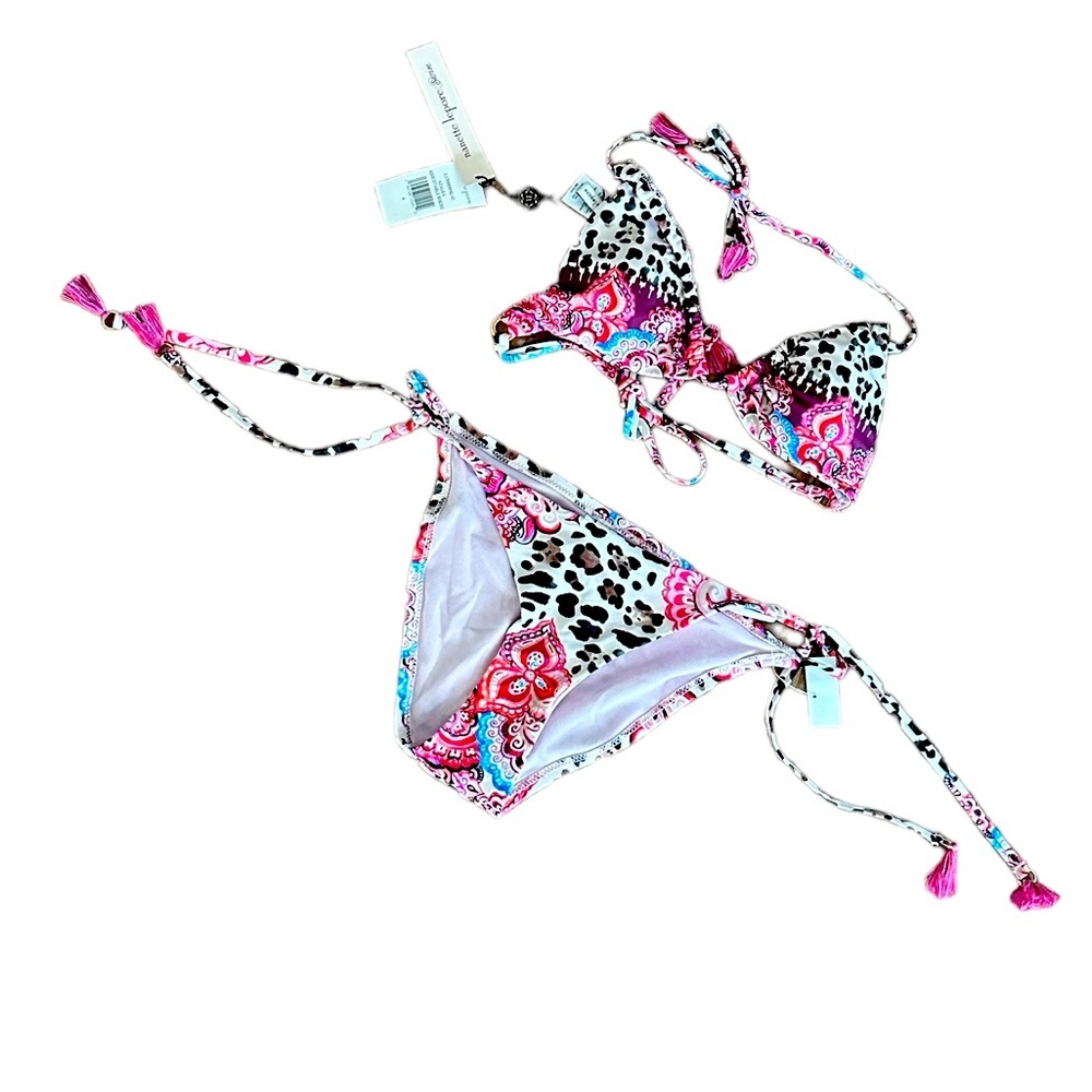 {Nanette Lepore} “Azalea”  Triangle Bikini top with matching bottom